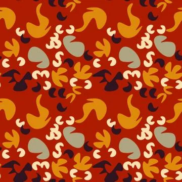 Forest life seamless pattern Stock Illustration