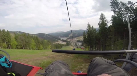 Forest lift HD Stock Footage 48231917