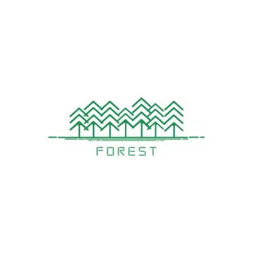 FOREST LOGO Stock Illustration