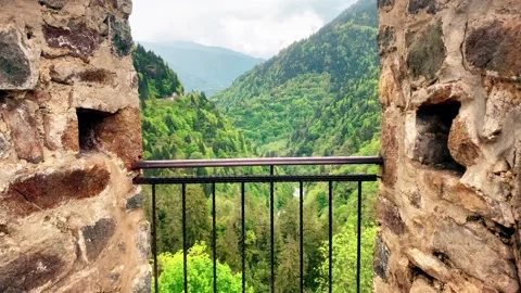 Forest mist, over the river and scenic road through the forest. Rize, Black Sea, Stock Footage 196119771