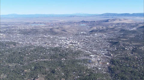 Forest Mountain City Stock Footage 38635844