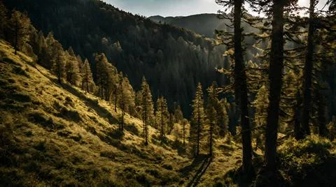 Forest mountain Stock Photos
