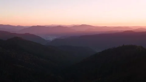 Forest mountains in fall Stock Footage 255131306