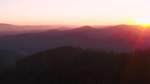 Forest mountains in fall Stock Footage 255141587