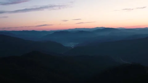 Forest mountains in fall Stock Footage 255144638