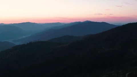 Forest mountains in fall Stock Footage 255172991