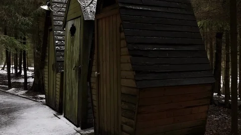 Forest in the mountains with snow Stock Footage 101867974