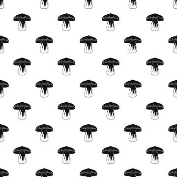 Forest mushroom pattern vector Illustrazione stock