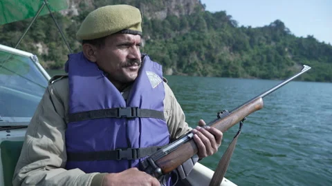 Forest officials patrol Stock-Footage 207751843
