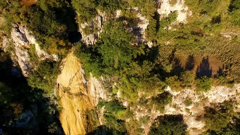 Forest over the Cliff Stock Footage 130106500