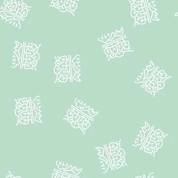 Forest park line seamless pattern Illustrazione stock