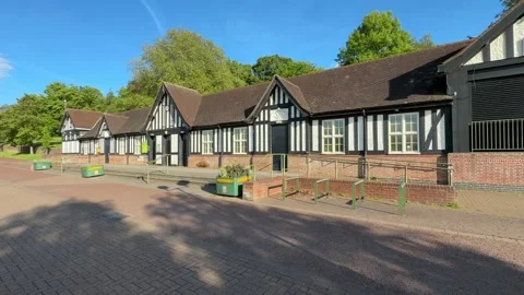 Forest Pavilion Nottingham Recreation Ground England. 库存影片 335585507