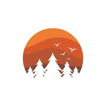 Forest  Pine tree Stock-Illustration