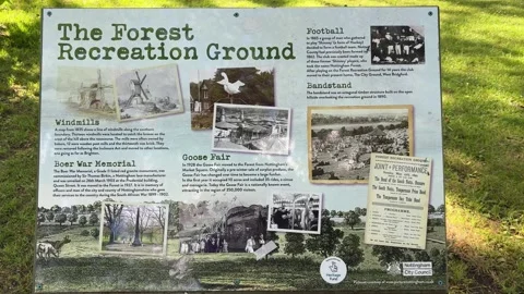 Forest Recreation Ground Nottingham England Urban Park Stock Footage 336846192