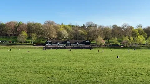 Forest Recreation Ground Nottingham – Historic Park in Forest Fields, England. Stock Footage 334181532