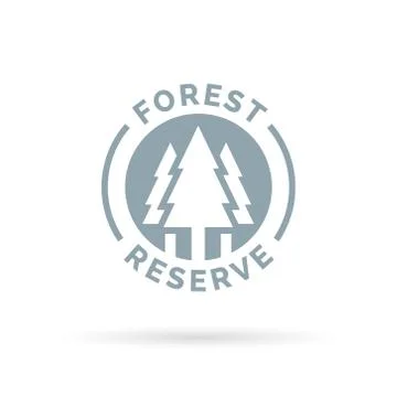 Forest reserve icon Stock Illustration