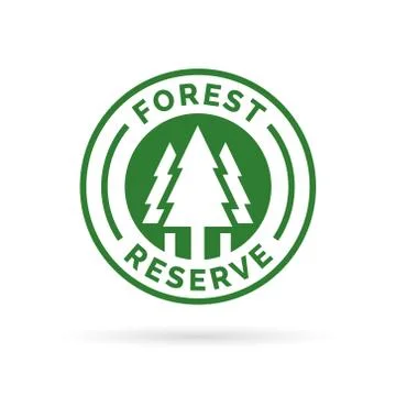 Forest reserve icon Stock Illustration