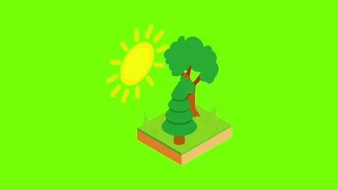 Forest resources icon animation Stock Footage 152576722