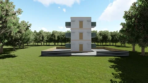 Forest Rest House Video stock 343095634