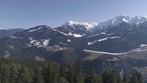 Into Forest Reverse Valley View Aerial 4k Video stock 77463747