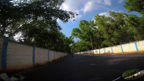 Forest road entry 720 스톡 동영상 123399890