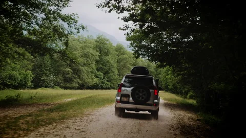 Forest Road Trip Adventure and Remote Off-Road Exploration 動画素材 341107012