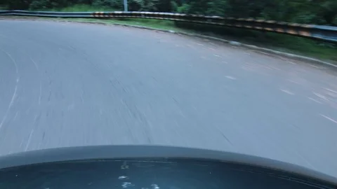 Forest, Road, Winding, Car, 스톡 동영상 76726903
