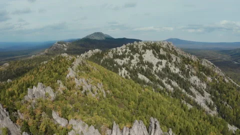 Forest rock in the Ural mountains. 스톡 동영상 147429944