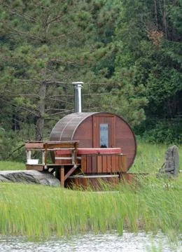 Forest sauna 스톡 사진