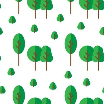 Forest seamless pattern Stock Illustration