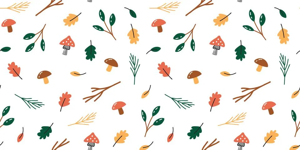 Forest seamless pattern Stock Illustration