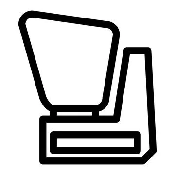 Forest Service's Iconic Sign flat outline Stock Illustration