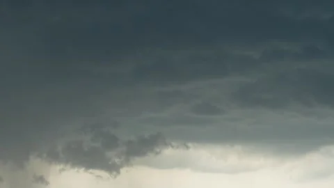 Forest Skyline Under Dark Storm Clouds.. Stock Footage 311761986