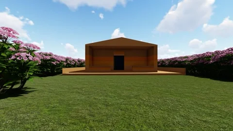 Forest Small Cottage Video stock 347278230