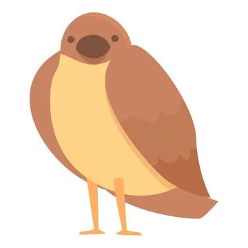 Forest sparrow icon cartoon vector. Bird animal Stock Illustration