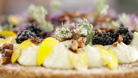 Forest Special Cake Rotating Closeup Stock Footage 99164408