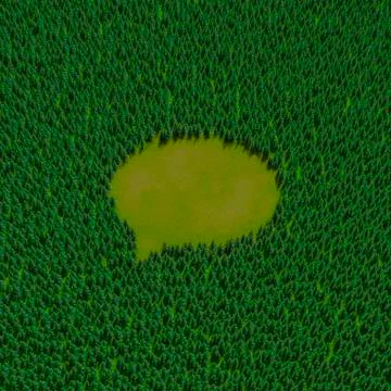 Forest speech bubble Stock-Illustration