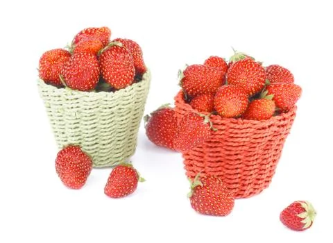 Forest strawberries Stock Photos