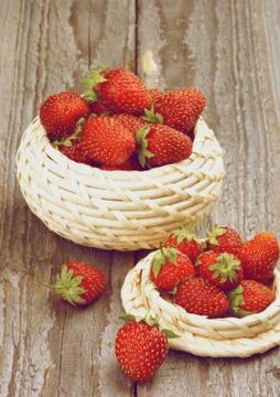 Forest Strawberries Stock Photos