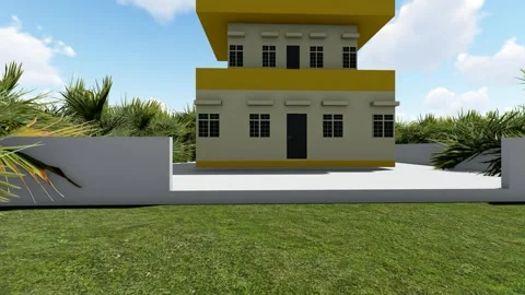 Forest Tourist Villa Vídeo Stock 344672474
