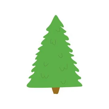 Forest tree, forest tree, green forest tree Stock Illustration