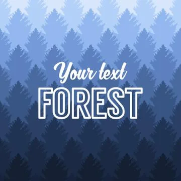 Forest tree plant background Vector illustration Stock Illustration