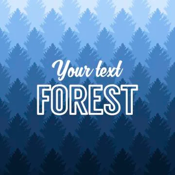Forest tree plant background Vector illustration Stock Illustration