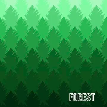 Forest tree plant background Vector illustration Stock Illustration