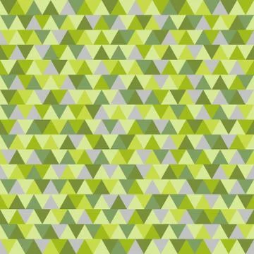 Forest triangle vector pattern, green grey geometric nature background Illustrazione stock