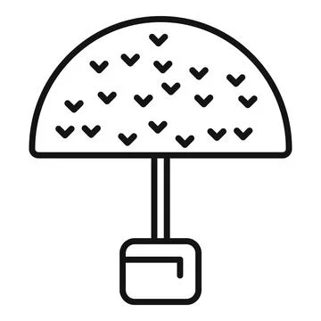 Forest trim work icon outline vector. Chainsaw service 库存插图