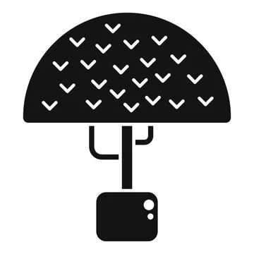 Forest trim work icon simple vector. Chainsaw service 库存插图