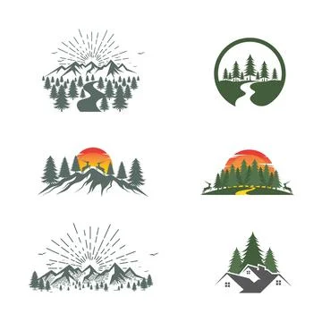 Forest Vector icon design illustration Stock-Illustration