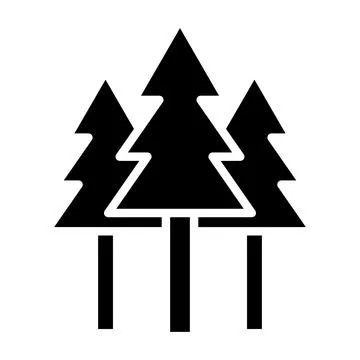 Forest Vector Icon Design Illustration Stock Illustration