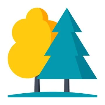 Forest Vector Icon Stock Illustration